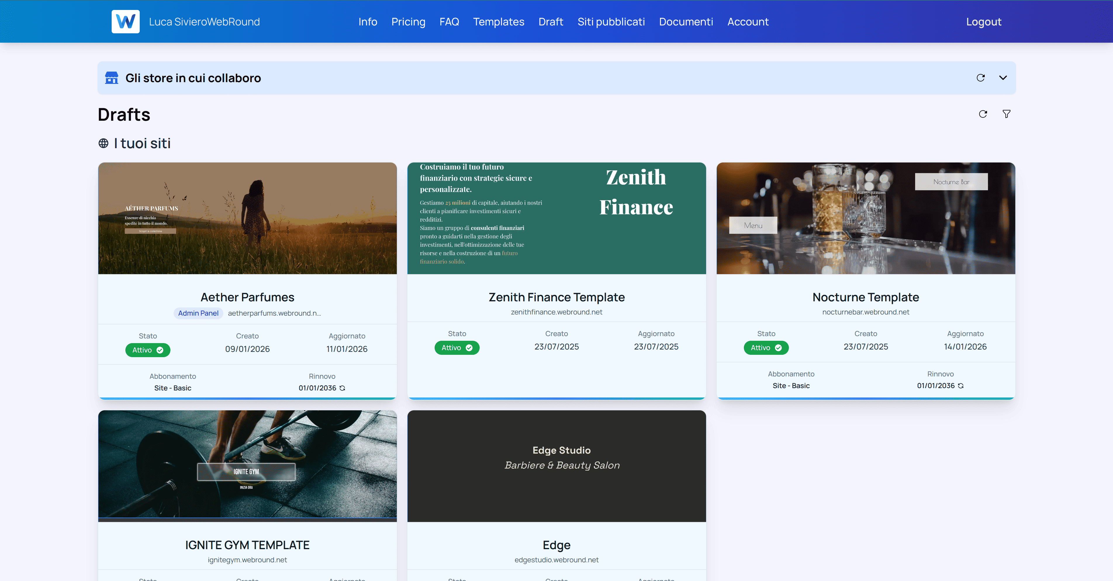 Configurazione Email Webround