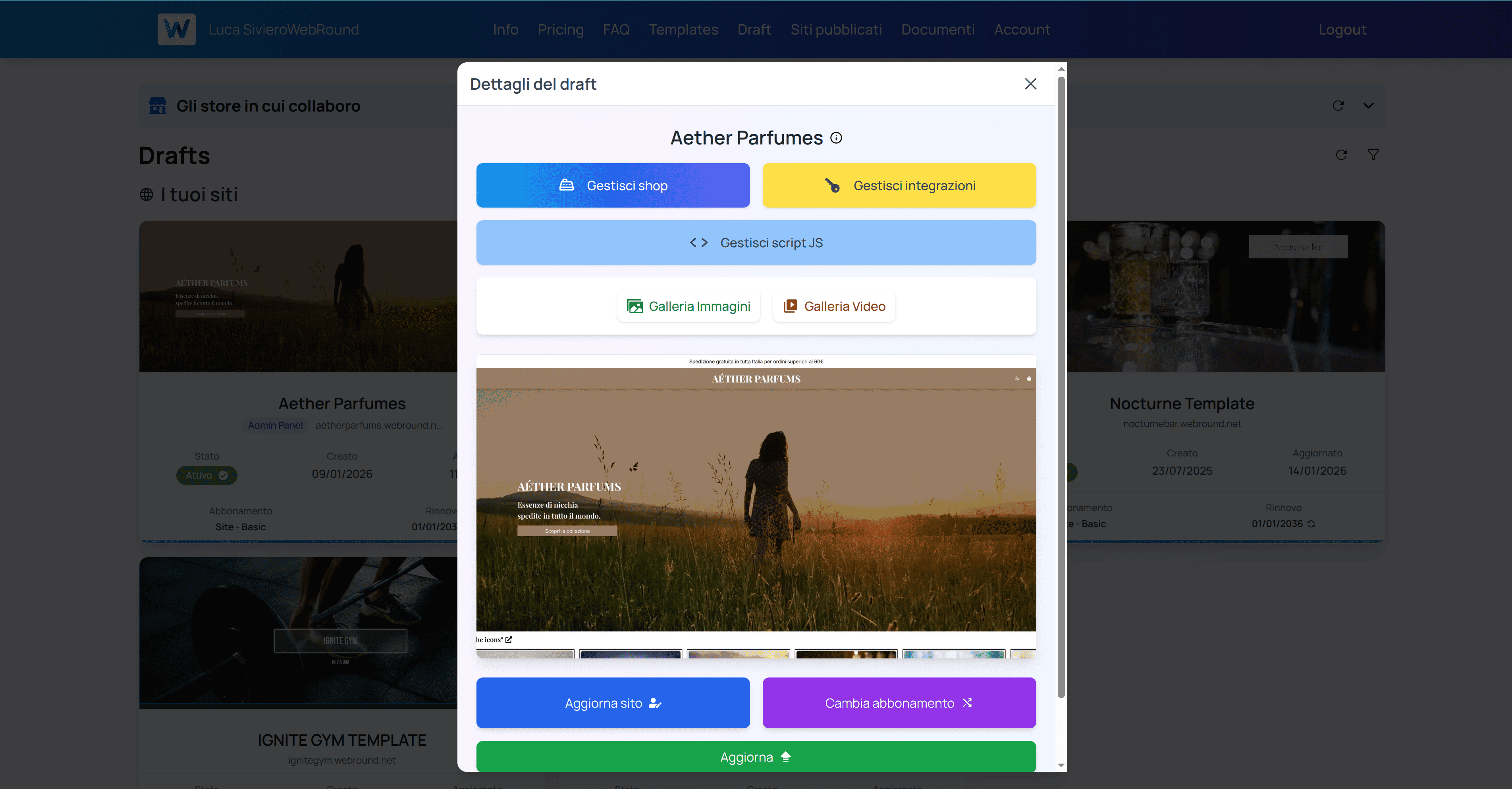 Configurazione Email Webround